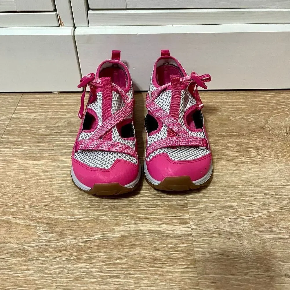 Chaco Kids Pink and White Water Shoes